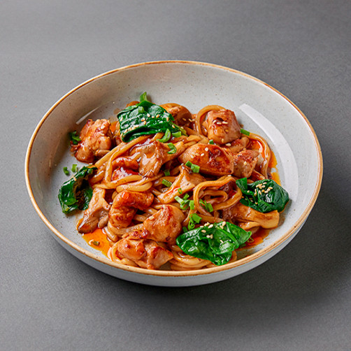 Удон с курицей 5 специй Удон с курицей 5 специй